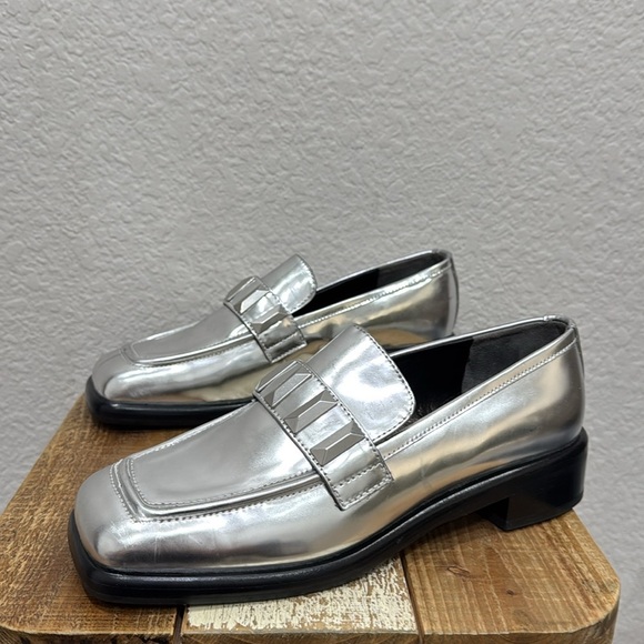 Rag & Bone Maxwell Metallic Studded Loafers Size 40 / 10 - Picture 5 of 9